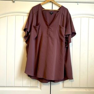 Torrid Harper short sleeve shirt. Purple